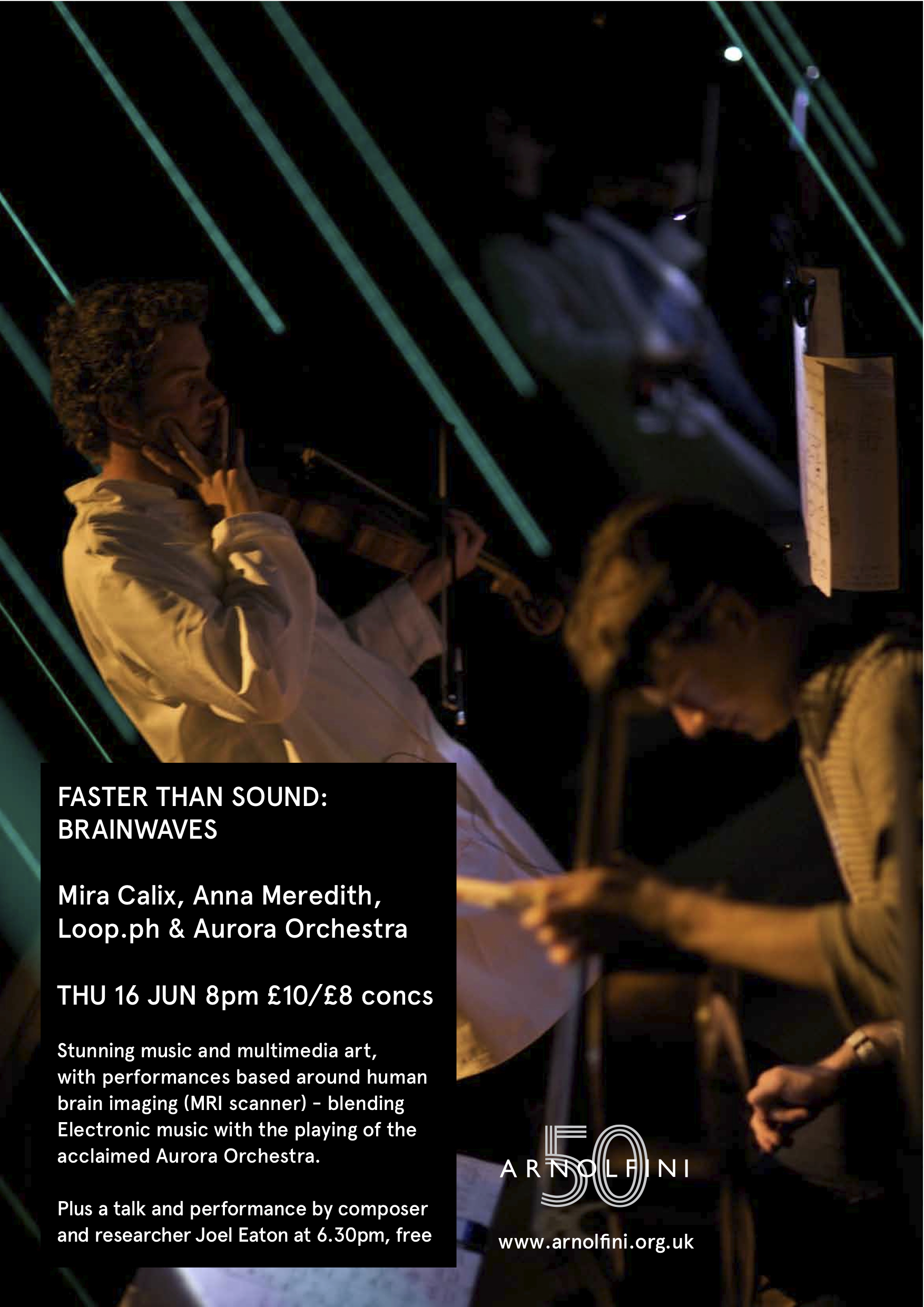 flyer for the warren and a talk at the Arnolfini, Bristol