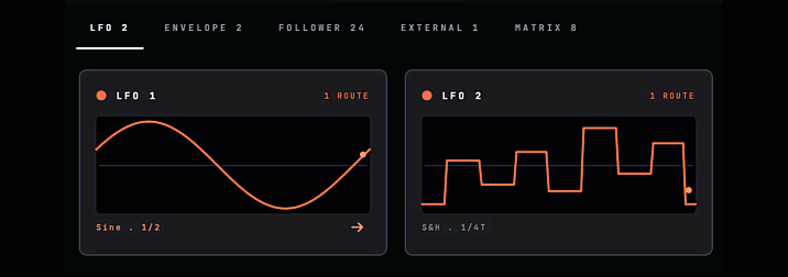 screenshot GIF of the LFO modulation