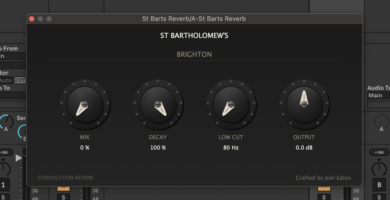 St. Barts Reverb Plugin